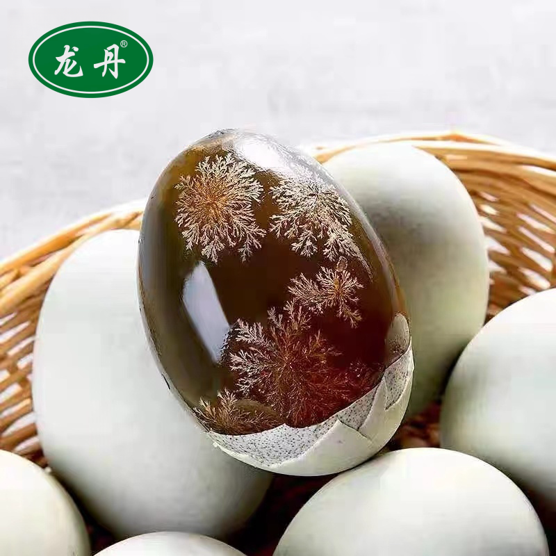 龙丹鄱阳湖松花皮蛋溏心醇香农家自制传统无铅工艺凉拌6枚/12枚