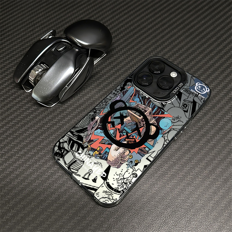 潮牌插画适用苹果16promax手机壳iphone15/14promax磨砂13/12/11