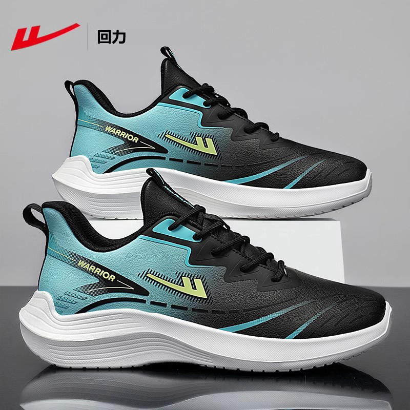 Warrior/回力运动鞋男鞋2025轻便软底皮面防水休闲百搭跑步鞋