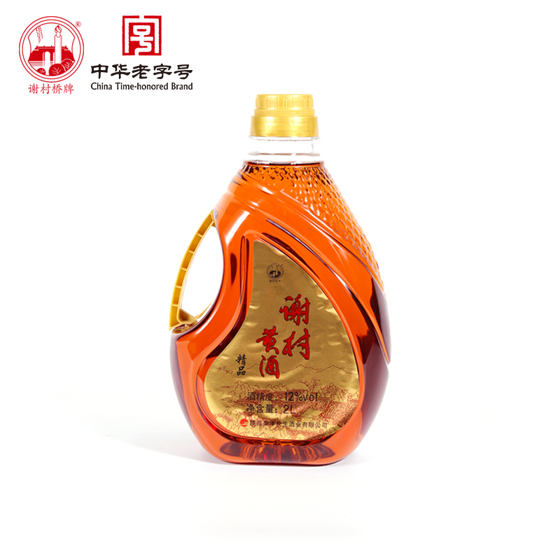 谢村桥精品黄酒特型半甜糯米黄酒中华老字号传统古法手工纯粮酿造