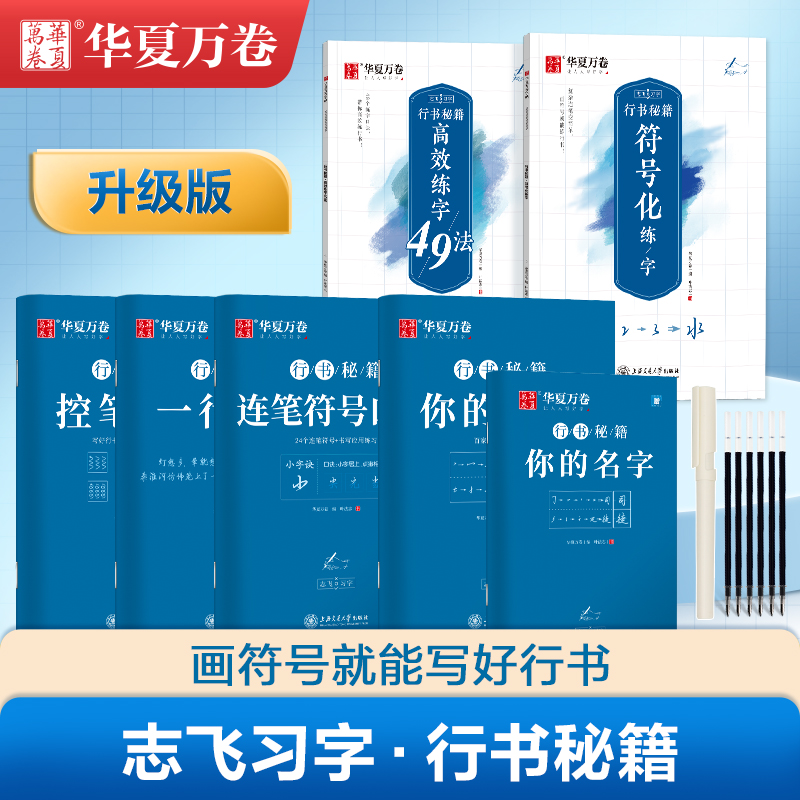 控笔训练字帖志飞习字行书秘籍高效练字49法行书字帖符号练字