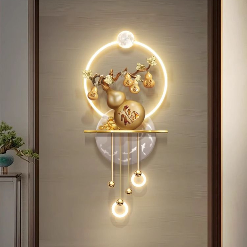 入户玄关生活葫芦装饰画过道走廊尽头新中式福禄壁画福字挂画