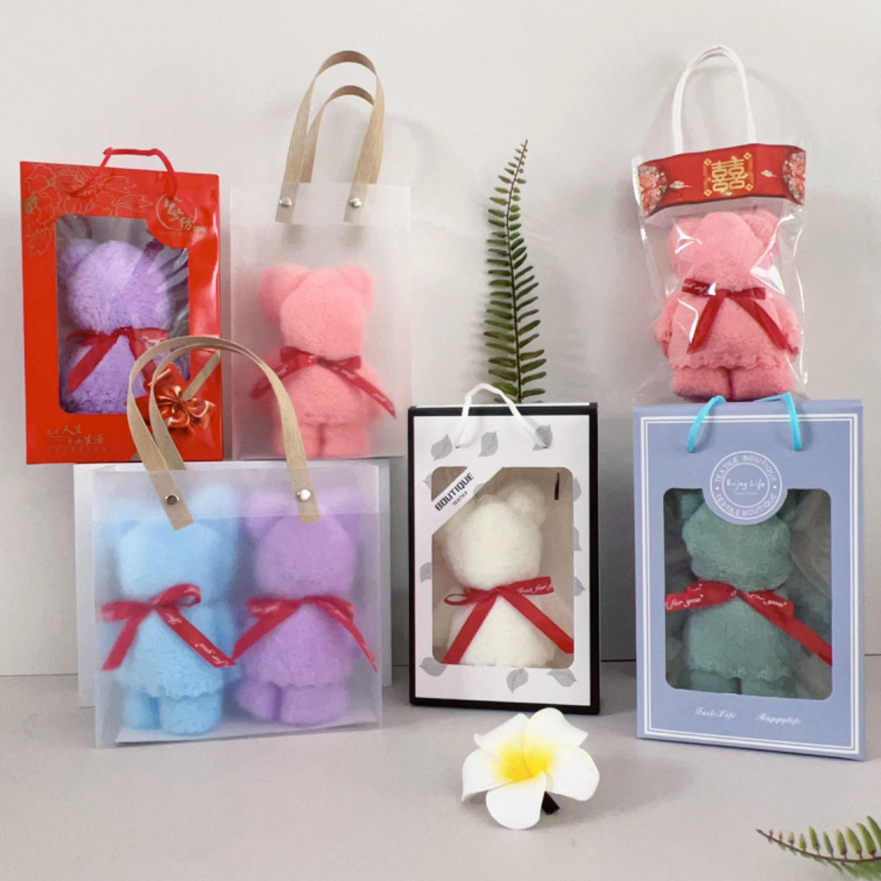 伴手礼小熊毛巾礼盒结婚节日活动创意赠开业店庆宣传生日精美定制