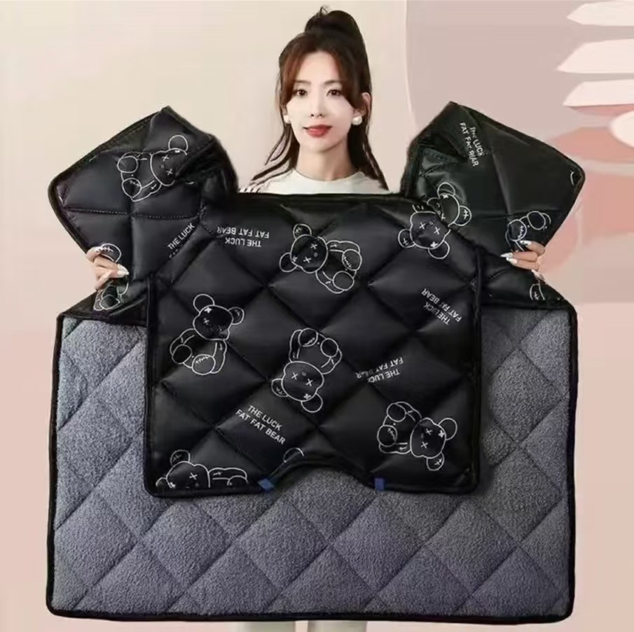 电动车挡风被冬季加大加厚保暖加绒防水电瓶摩托车春秋防寒挡风罩