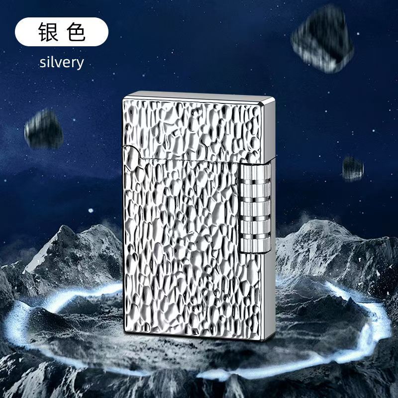 网红高档朗声侧滑砂轮打火机充气个性创意明火复古送男友老公批发
