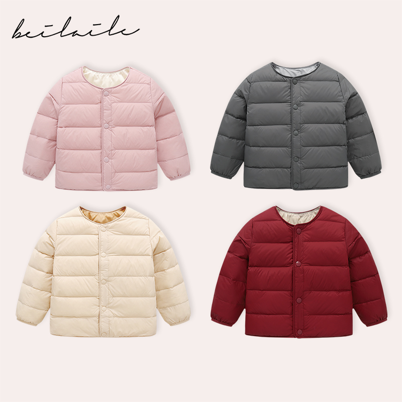 【羽绒内胆外套 小洛妈咪】婴儿童羽绒服男女宝宝秋冬外套BWZ41153