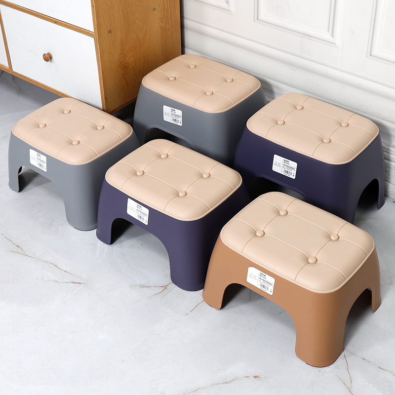 凳子家用塑料加厚脚凳可叠放矮凳网红小板凳换鞋简约椅子胶凳板凳