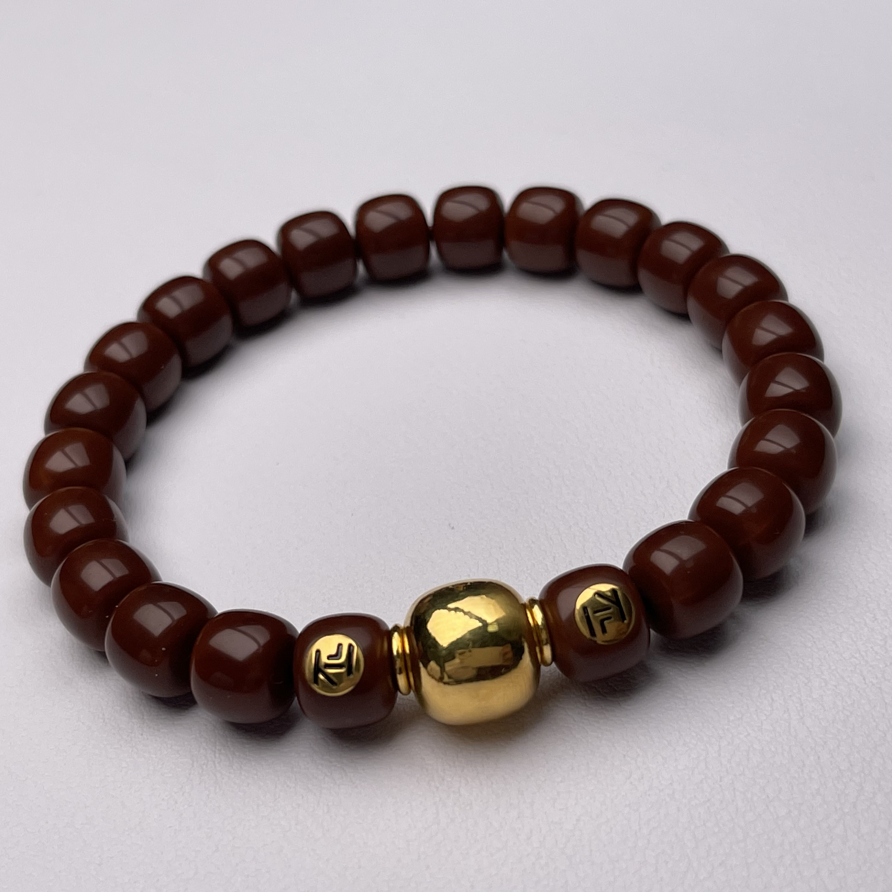 『不二』哑光磨砂短轴手工道珠老型（原创器型）猴头核桃手串