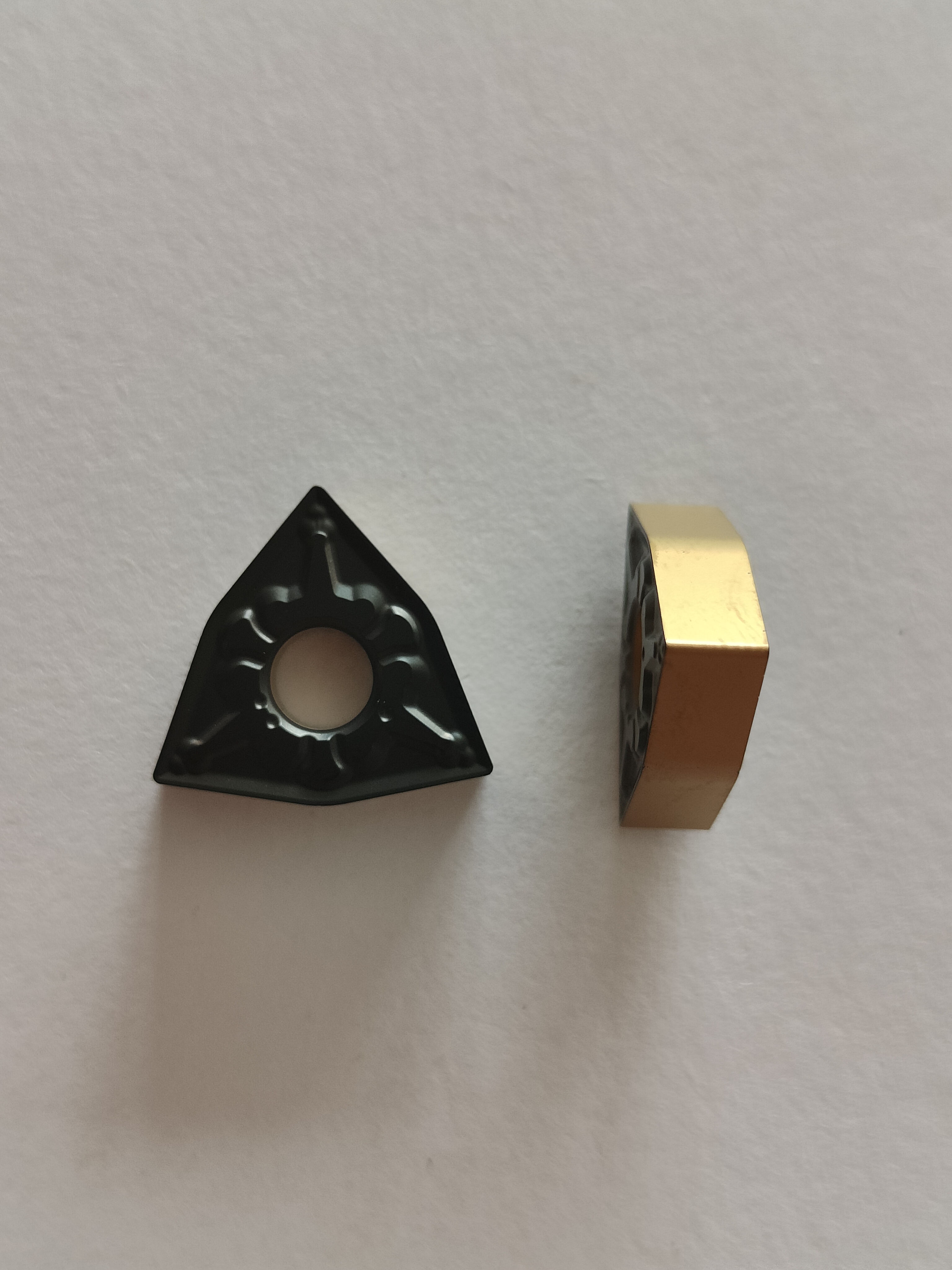 桃型双色刀片，加工45钢锻打钢调制钢模具钢铸钢WNMG080408-TM