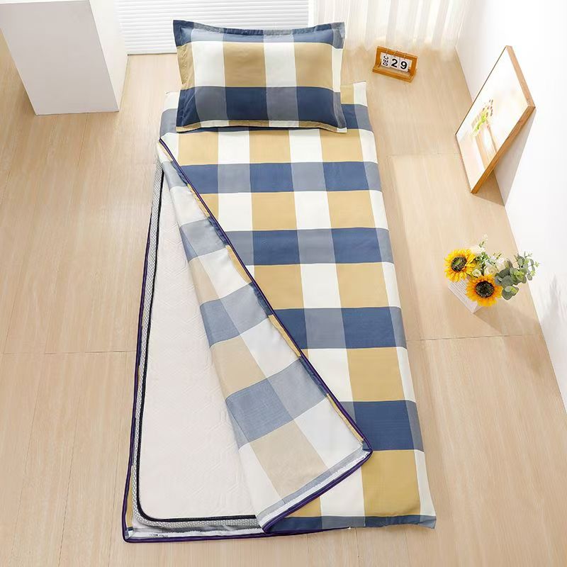 学生宿舍床垫套子枕套可拆洗拉链床罩上下铺褥子套枕套隔脏防尘套