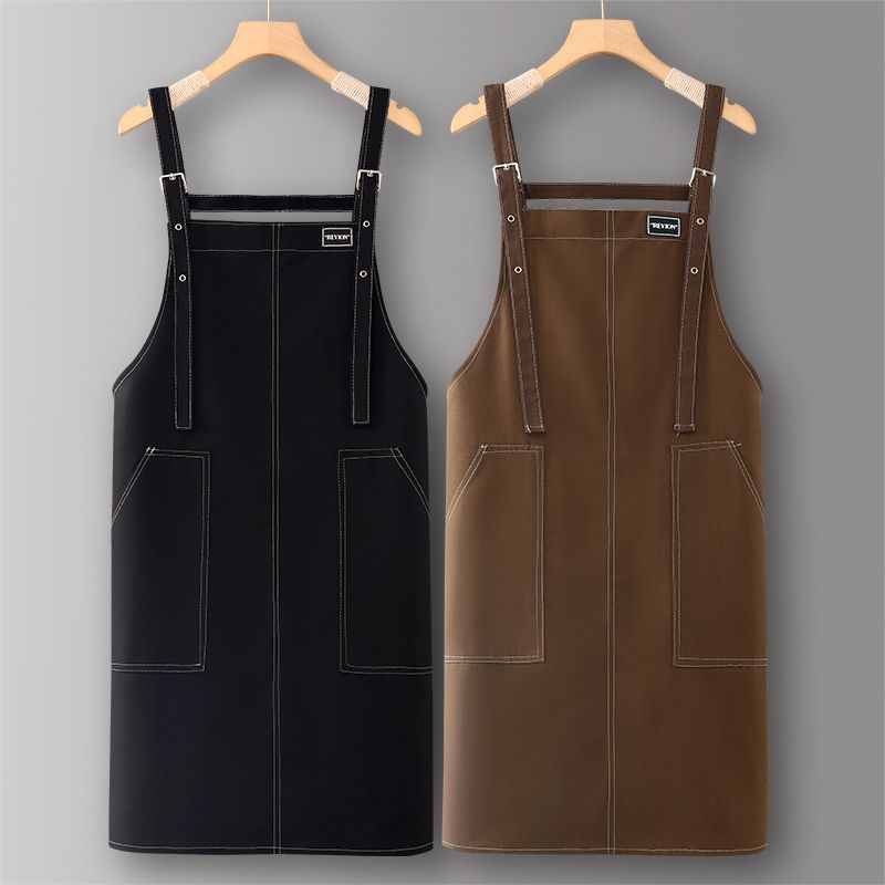 帆布围裙家用防水防油做饭新款网红同款洋气餐饮专用工作服女
