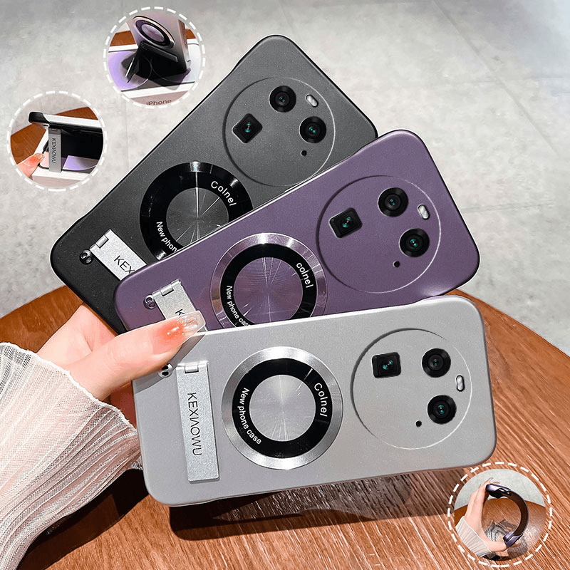 适用于oppofindx6超薄无边框实用磁吸带支架高级感散热壳