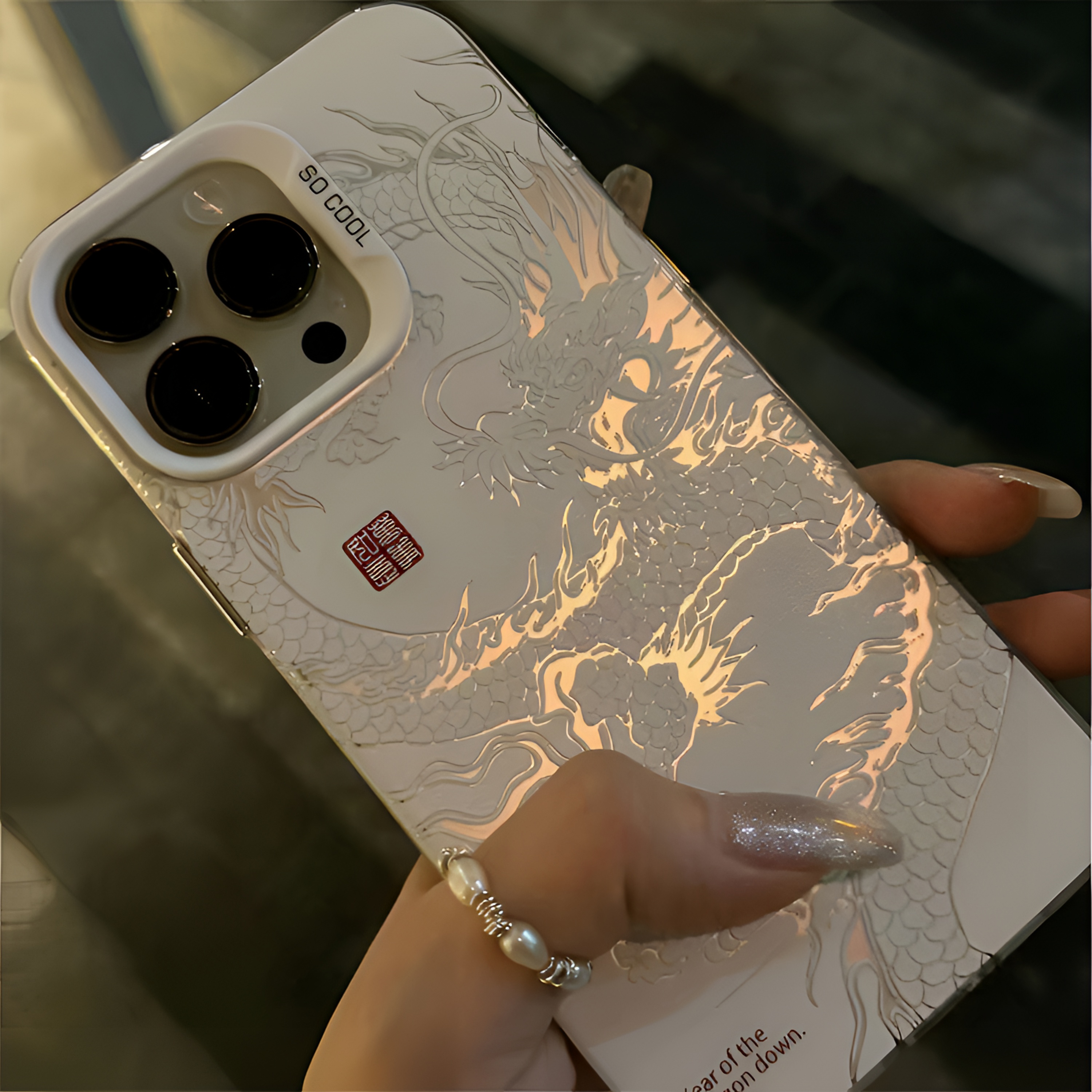 创意国风白龙苹果15PRO/14promax全包手机壳XS软壳iPhone12高级XR