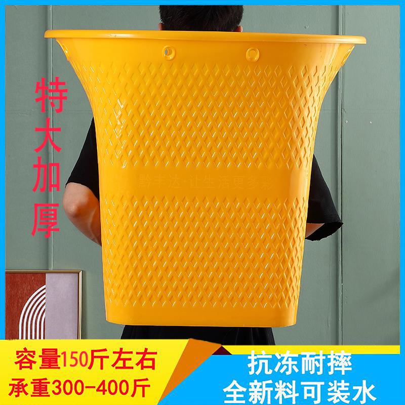 塑料特大背篼工厂农村加厚耐用全新设计户外采摘赶集买菜使用背筐