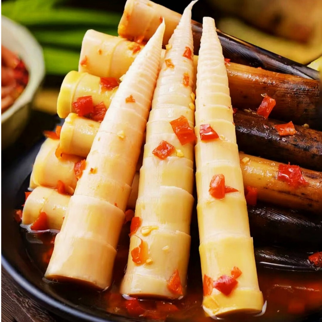 夷山夷水开袋即食手剥竹笋260g泡椒笋尖山椒脆笋香辣手剥笋小零食