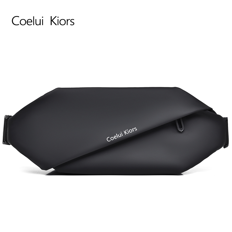 跑步腰包斜跨包斜背包胸包时尚户外百搭多功能轻便男士包ins肩包