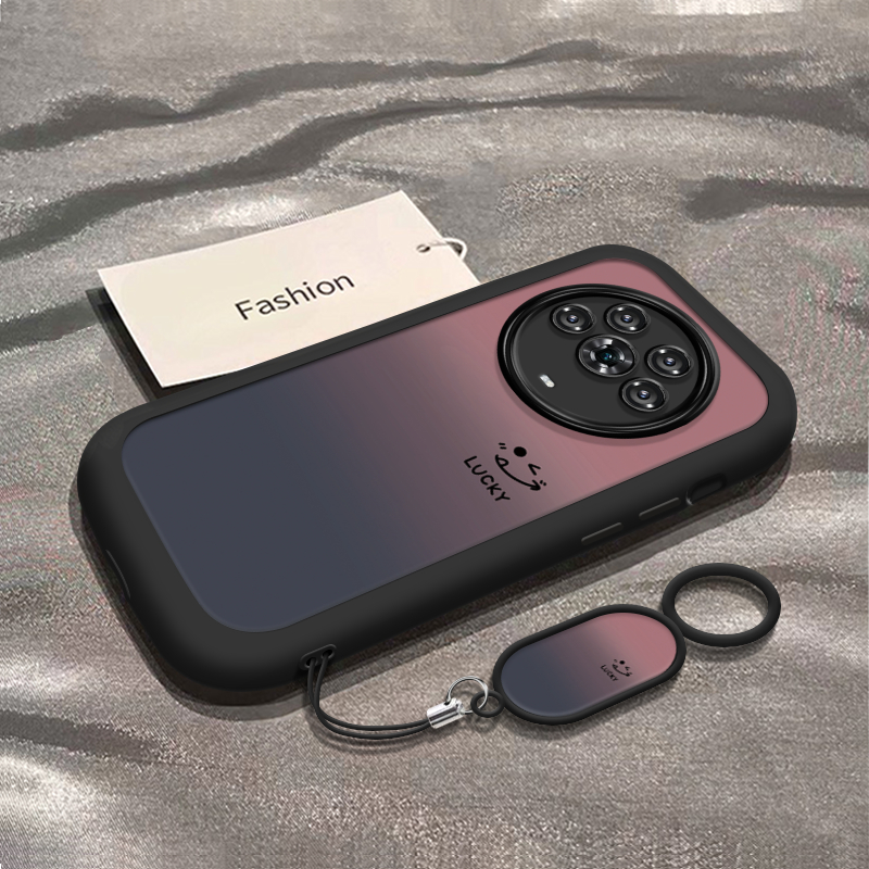 渐变笑脸适用荣耀Magic4手机壳HONORMagic4pro保护套新款软硅胶华