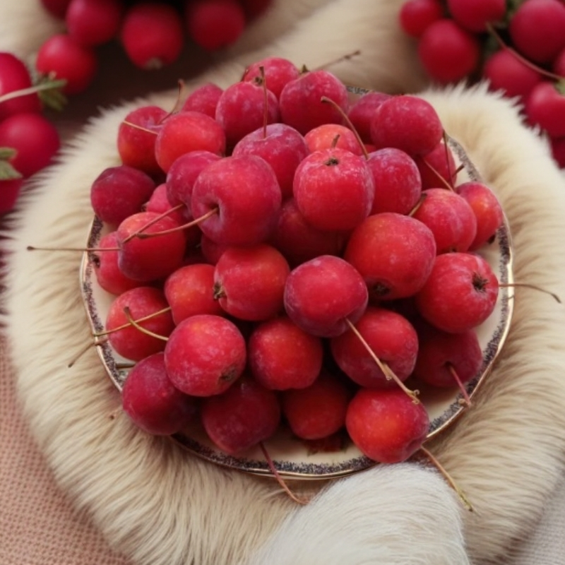 东北冻花红果冻海棠冻海红冰冻水果酸甜