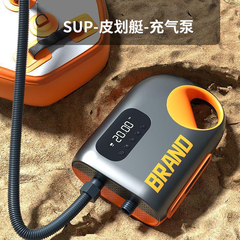 帐篷充气泵SUP高压浆板冲锋舟皮划艇浮台打气泵12V户外电动充气泵