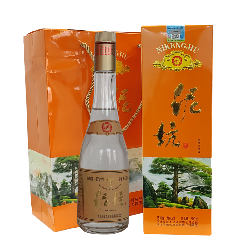 泥坑黄盒经典白酒优级纯粮酒送礼纯粮食酿造佳选40度500ml/瓶