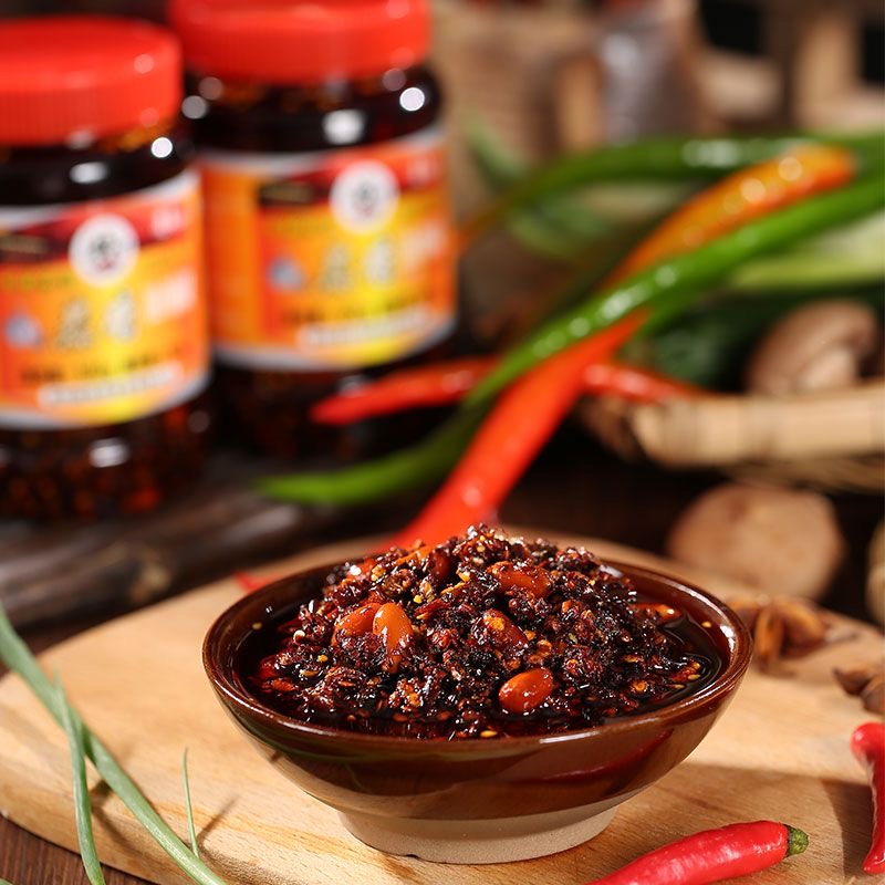 贵州特产蒜香鸡丁肉丁油辣椒正宗500g包邮辣椒油红烧排骨