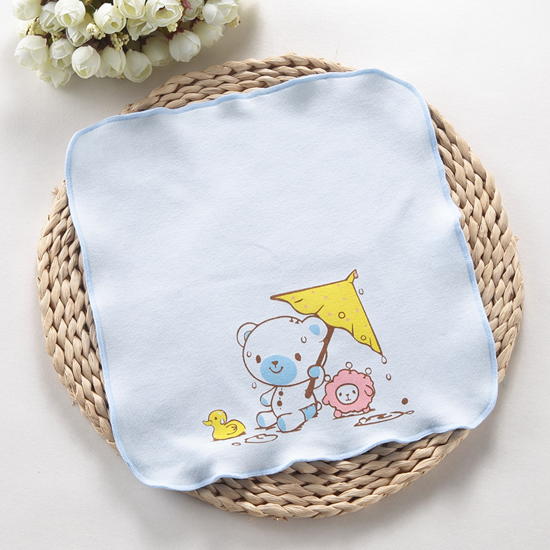 婴儿洗脸毛巾新生儿手绢全棉小方巾柔软宝宝洗脸纯棉口水巾