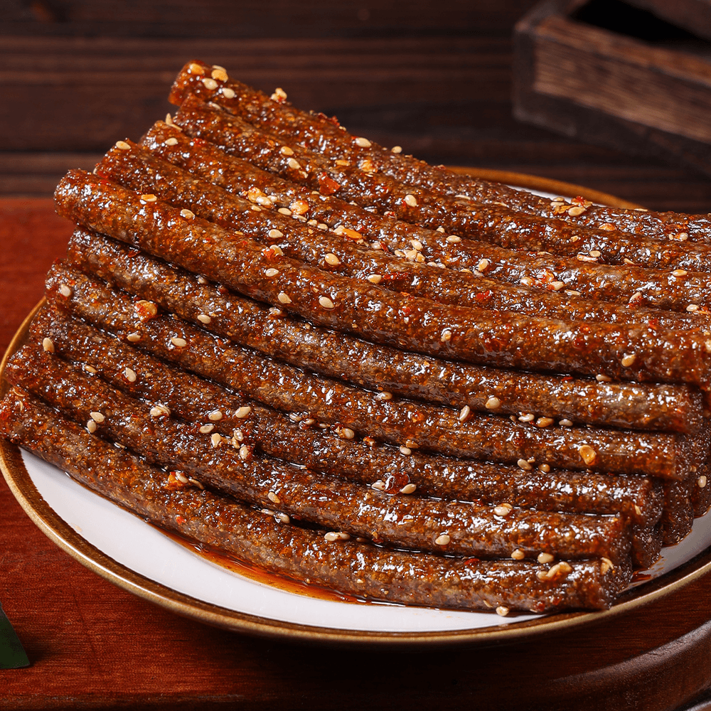 【2大袋】大长筋辣条香辣味黑金魔鬼辣棒小时候的味道解馋爆款零食