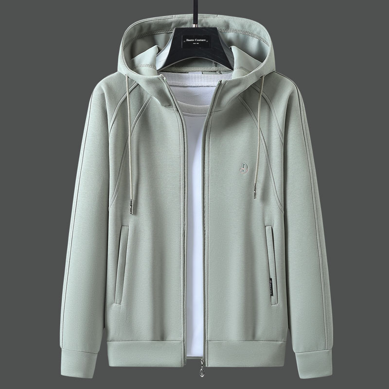 春秋女款高档太空棉休闲风限定拉链衫刺绣运动宽松外套连帽卫衣