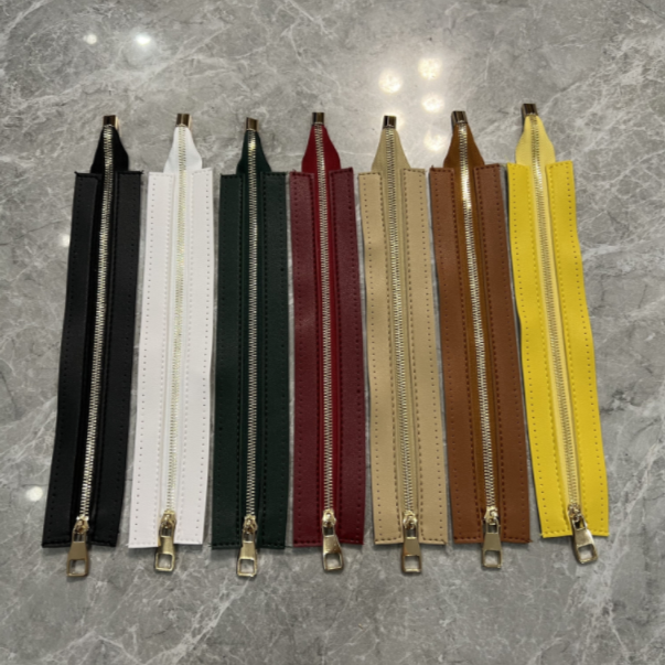 拉链树脂牙闭尾拉链19cm带皮拉链箱包手工包DIY编织包配件缝纫彩