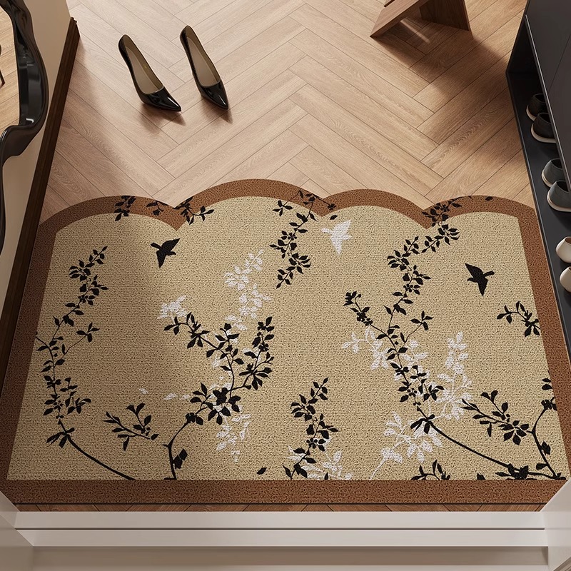 中古风地垫入户门垫进门门口地毯耐脏丝圈法式复古高级感防滑脚垫