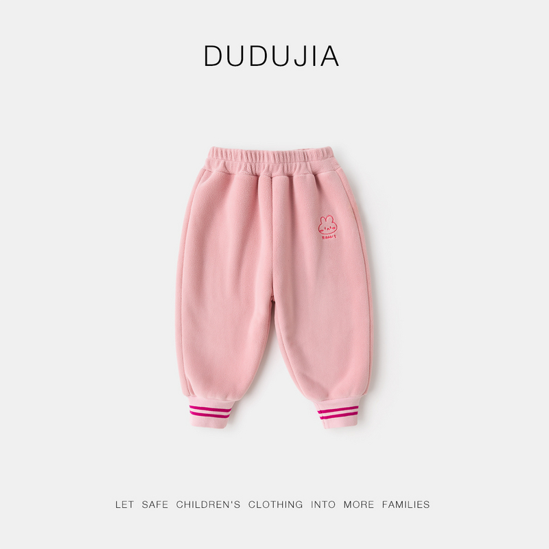 嘟嘟家宝宝裤子加绒冬款儿童休闲裤加棉加厚冬季男童长裤保暖冬装