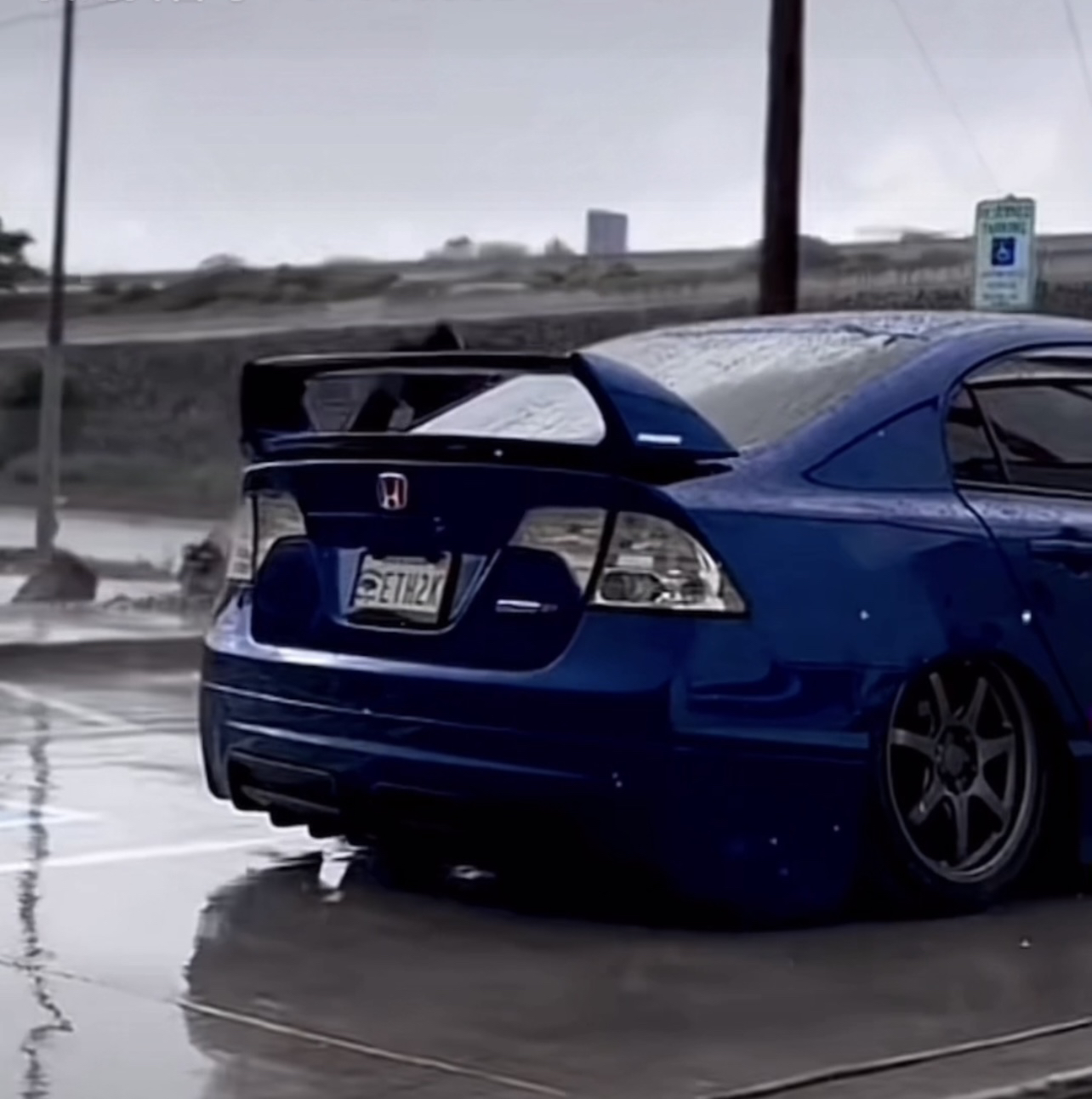 八代思域透明改装尾灯后尾灯本田车尾灯改装车雅阁尾灯78尾灯