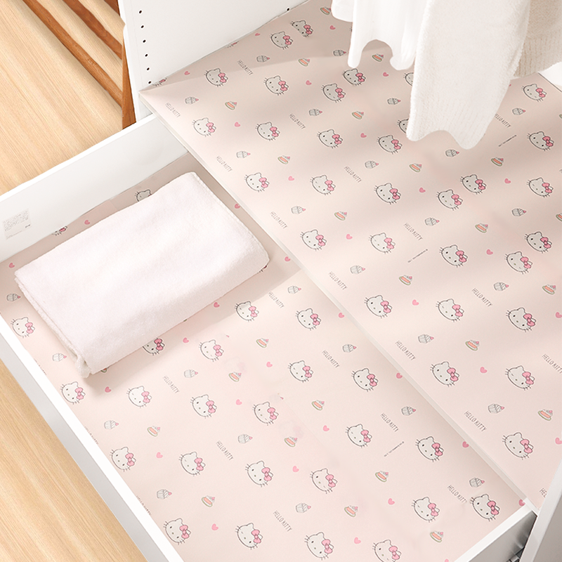 三丽鸥HelloKitty衣柜内专用垫纸抽屉柜子防水防油防潮防霉隔脏垫