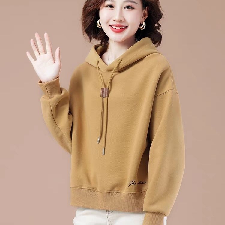 连帽卫衣女短款秋装女士女款长袖宽松外套春秋休闲爆款休闲外套女