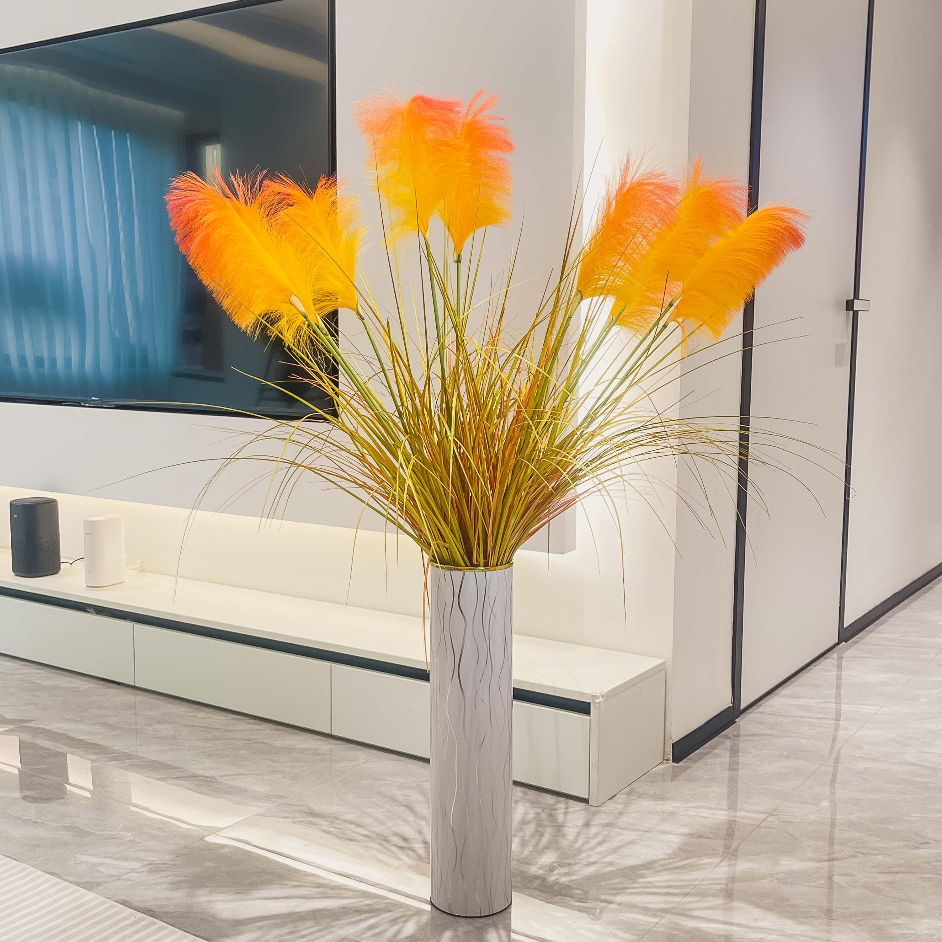 大芦苇仿真花客厅装饰绢花家居干花假花软装花艺客厅上档次芦苇