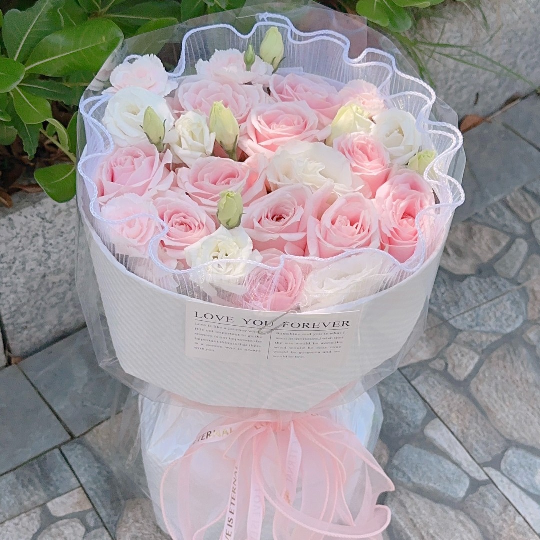 玫瑰订购鲜花生日同城鲜花免费配送上门同城配送