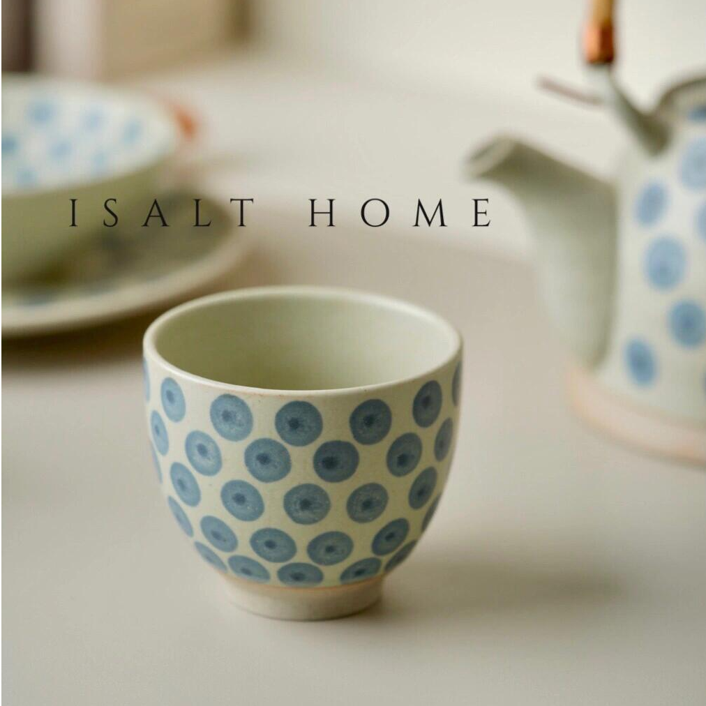 手绘蓝莓手握杯.手作复古粗陶青花咖啡杯拉花杯创意奶杯/出丹麦