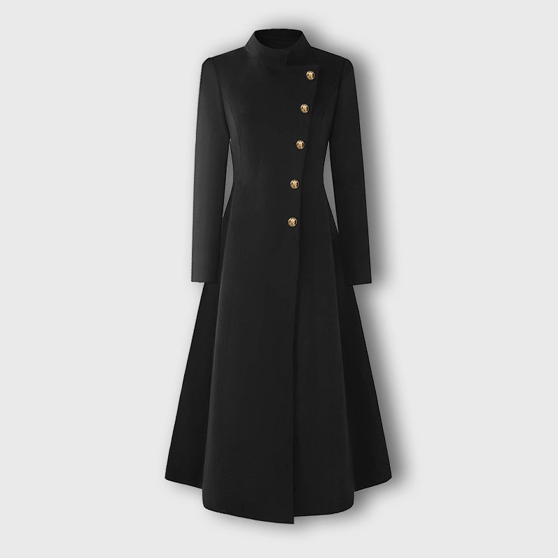 精致羊毛大衣秋冬季新款简约时尚柔软舒适收腰显瘦羊毛外套7876