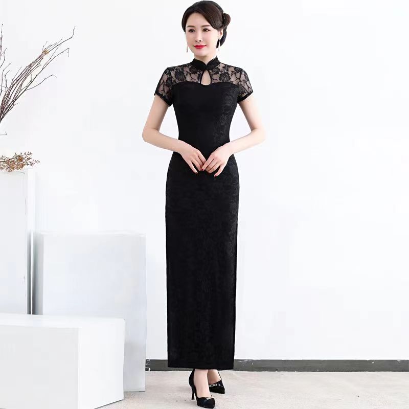中国风改良旗袍气质复古修身走秀大码日常修身显瘦时尚高考毕业季