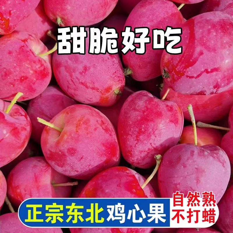 鸡心果东北特产锦绣海棠应季小苹果脆甜多汁自然熟1/3/5斤/包邮