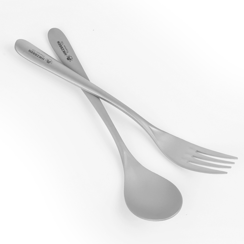 纯钛叉+勺子+筷子套装餐具家用户外便携钛叉勺筷便携餐具