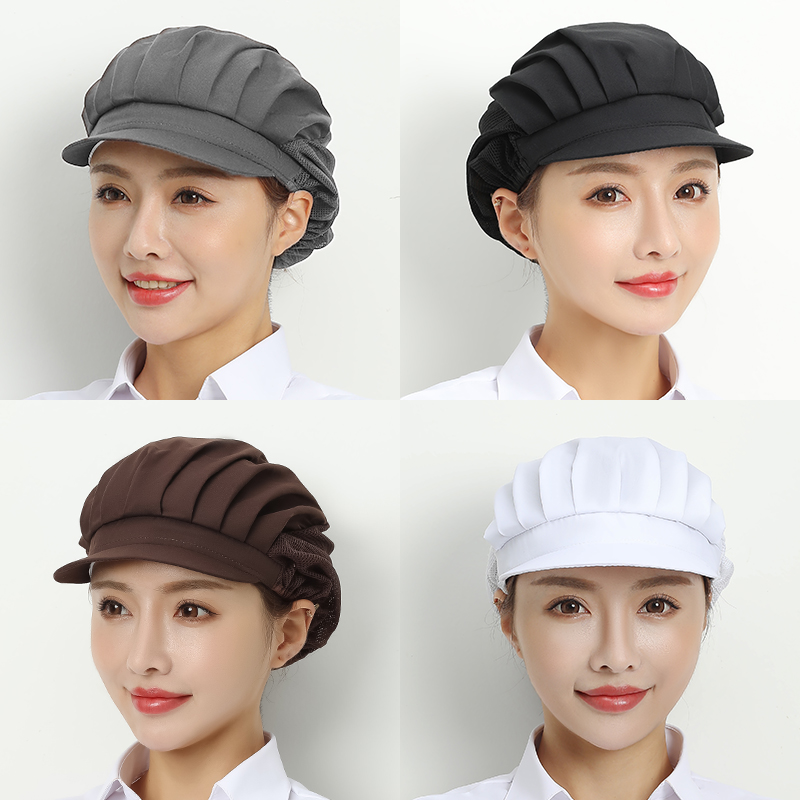 厨师帽厨房防油烟帽做饭遮脸家用餐饮工作帽防尘帽子食堂防护女士