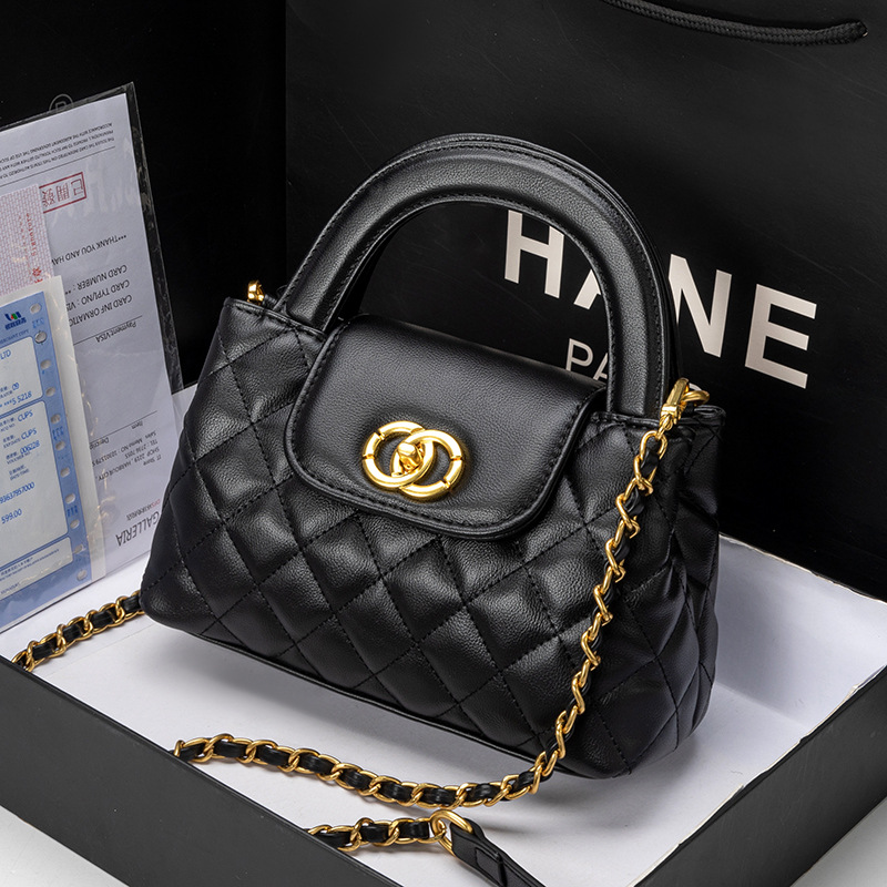 小香风菱格链条包包手提包新款女包时尚百搭单肩包小众经典斜挎包