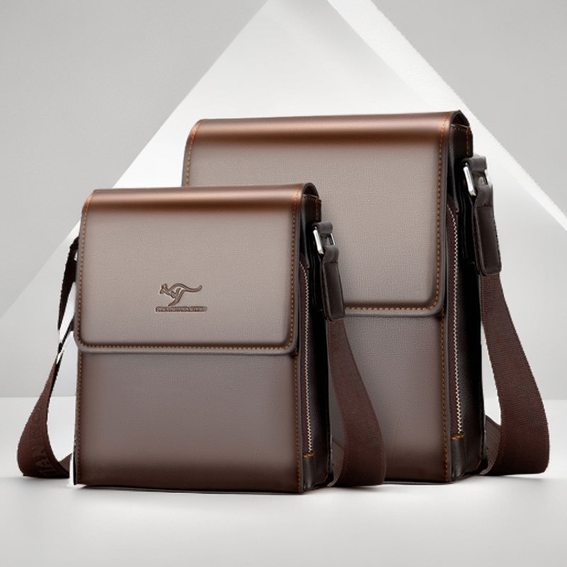 男士包包新款2025爆款大号单肩包男款男士斜挎包商务出差皮包翻盖