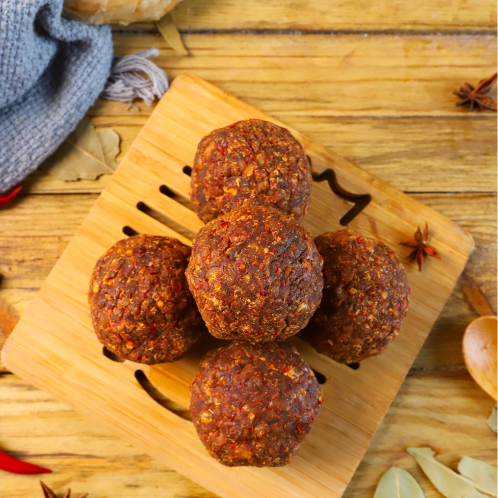 河南特产纯手工豆糁美食香辣豆球方便食用5个/10个装