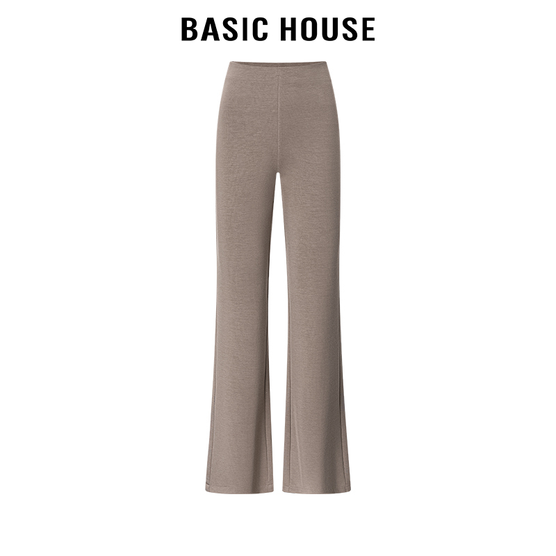 百家好/Basic House微喇休闲裤纯色高级感气质显瘦2024年喇叭长裤