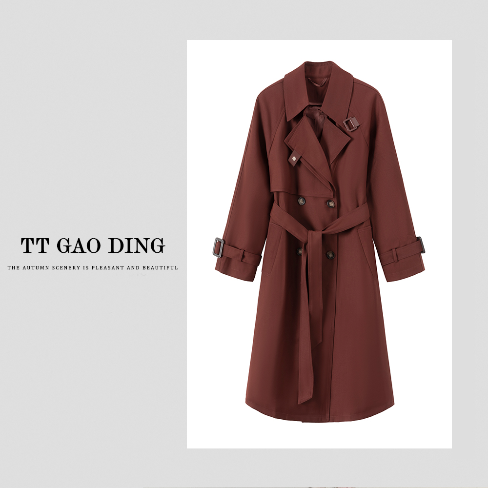 【TTGAODING】高品质~2025春季新款中长款风衣外套网红洋气炸街女装
