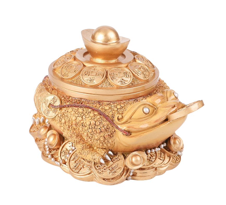 李居明师傅钓金蟾摆件2026马年吉祥物