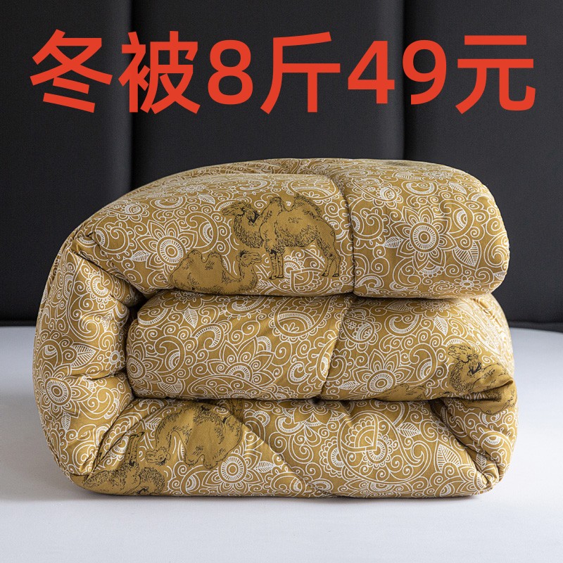 保暖加厚驼毛被子秋冬速热棉被秋冬款被子春秋款四季通用被子芯