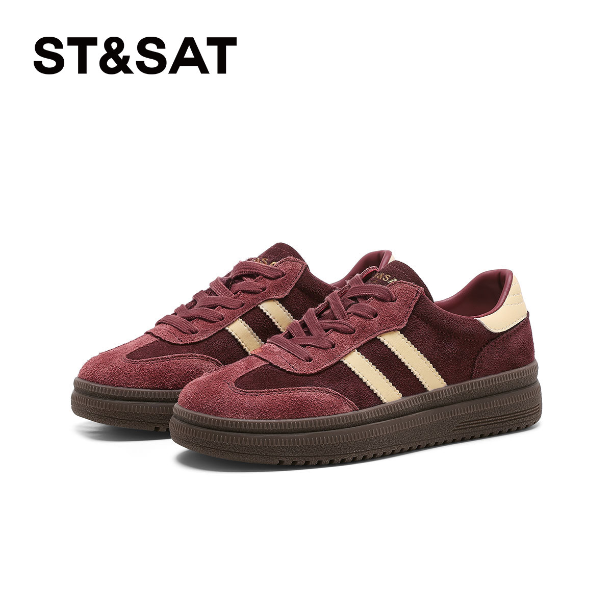 星期六复古软底德训鞋女2025年秋季新款增高休闲鞋百搭小个子板鞋